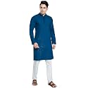 DIVISIVE Men39s Sequince Embroidered Cotton Blend Slim