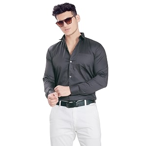 DIVISIVE Mens Solid Slim Fit Shirt