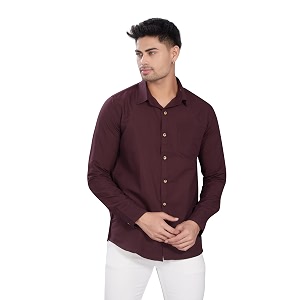 DIVISIVE Mens Solid Slim Fit Shirt