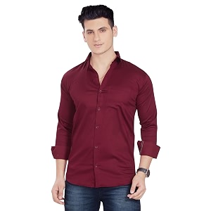 DIVISIVE Mens Solid Slim Fit Shirt