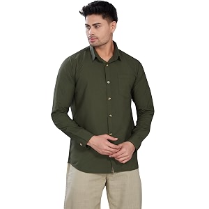 DIVISIVE Mens Solid Slim Fit Shirt
