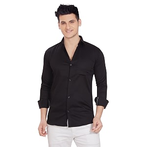 DIVISIVE Mens Solid Slim Fit Shirt