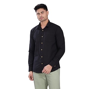 DIVISIVE Mens Solid Slim Fit Shirt