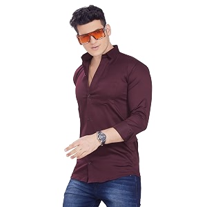 DIVISIVE Mens Solid Slim Fit Shirt