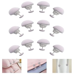 DIVOX Duvet Clips Mushroom Cover Pins Cotton