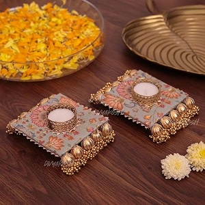 divyakosh metal tealight candle holder for home decordeepawali giftwax light diya lights for decorationgolden lamp for table cornerdheepam for festival diwali onam diya for puja 4 pcs