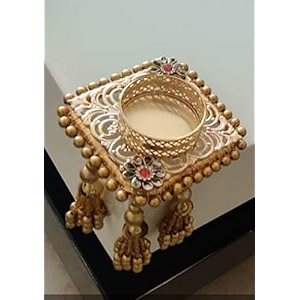 divyakosh mdf wood rangoli tealight for diwali event decoration home decoration wedding and religious festival lotus decor - 7 pc