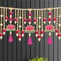 Divyakosh Torans for Entrance Door, Door Hangings for Home Decoration, Lotus Toran/Thoranam for Home Decoration, Bandhanwar, 38 Inches X 9 Inches