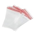 Transparent Plastic Zip Lock Packing Storage Pouch Bags (1.5x2 inch)