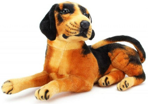 divyanshi enterprises soft toy dog black beagle  - 48 cm