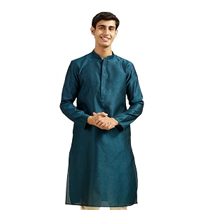 DIWAS BY MANYAVAR Mens Art Silk Thread