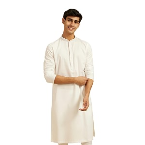 DIWAS BY MANYAVAR Mens Cotton Textured