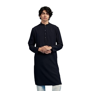 DIWAS BY MANYAVAR Mens Rayon Blend Textured