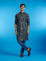 DIWAS by Manyavar Men Printed Straight Kurta
