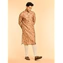 DIWAS BY MANYAVAR Mens Cotton Blend Floral