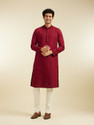 DIWAS by Manyavar Men Self Design Straight