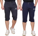 Diwazzo Striped Men Three Fourths