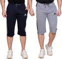 Diwazzo Striped Men Three Fourths