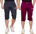 Diwazzo Striped Men Three Fourths