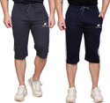 Diwazzo Striped Men Three Fourths