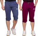 Diwazzo Striped Men Three Fourths