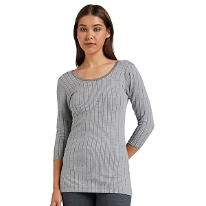 dixcy scott slimz womens 34th sleeves thermal top body warmer heat trap technologyenhanced flexibilitylayering compatibility sweat absorption deep neck ideal for layering