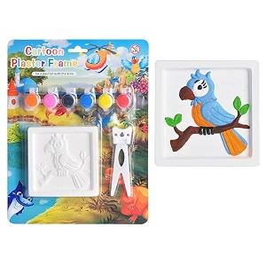 diy art plaster painting kit for kids diy activity kit  art kit diy kit parrot