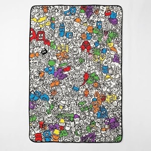 diy coloring blanket doodle coloring blanket paintable for