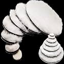 DIY Crafts 1 Pc, 5" inch Fur Felt Pad Only, Fur Felt Pad Only Hook Loop for Cerium Oxide Backing Nut Wool Polisher Polishing Clean Buffing Bonnet for Furniture Ca (1 Pc, 5" inch Fur Felt Pad Only)