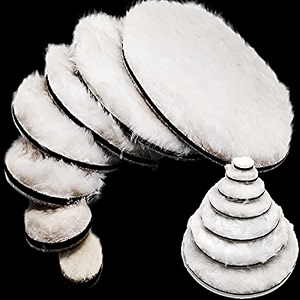 diy crafts 1 pc 634 inch fur felt pad only fur felt pad only hook loop for cerium oxide backing nut wool polisher polishing clean buffing bonnet for furniture ca1 pc 634 inch fur felt pad only