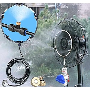 diy crafts 11 pcs nozzle mist cooling system fan misting kit for plants swimming pool cool hose pipe metal nozzles jets misters water patio garden 11 pcs mist set multi accessories misting set