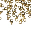 Diy Crafts 13198 100 Lobster Claw Clasps 12x7mm Color Diy Jewelry Findings - (Gold)