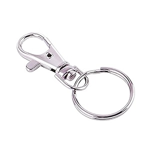 diy crafts 13587 lobster claw clasp amp keychain rings for hanging nail files label tags foldable scissors keys amp other small things pack of 40