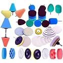 DIY Crafts 165 Pcs 15x11, 5"inch, Mini 1-3"inch Choice 1-7"inch Sponge Buffing Pads Waxing Pad Drill Adapter for Tight Area Detailing Polishing Waxing And Seali (165 Pcs 15x11, 5"inch)