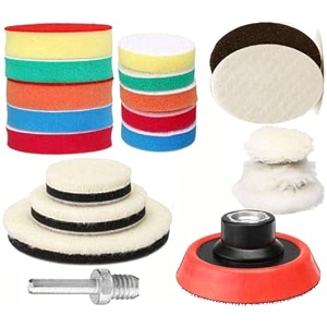 diy crafts with 1x fur 1x felt pad 134 inch kit 9-15x polishes set 12334 drill buffing buffer pad polishing pad size kit m14 backing pad adapter power tools with 1x fur 1x felt pad 134 inch kit