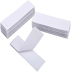 diy crafts pack of 36 sets white 234 inch 50mm x 16mm upgrade hook loop adhesive tape self adhesive mounting sticky double-sided mounting fasten tape interlocking tape pack of 36 sets white