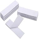 DIY Crafts Pack Of 36 Sets, White, 2" inch (50mm) X 16mm Upgrade Hook Loop Adhesive Tape Self Adhesive Mounting Sticky Double-Sided Mounting Fasten Tape Interlocking Tape (Pack Of 36 Sets, White)