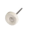 DIY Crafts 2 Pcs, Off White Colour, Ivory Silver Colour, Wool Polishing Buff Wheel Buffing Wheels Rotary Tool Accessories Polishing Buffing Precious (2 Pcs, Off White Colour)