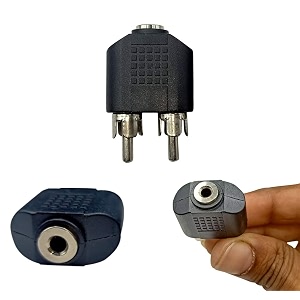 diy crafts pack of 2pcs diy crafts 2 rca male to 35 mm aux stereo female jack connector av adaptor 7 pcs electropack of 2pcs diy crafts
