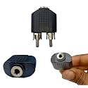 DIY Crafts Pack of 4Pcs, DIY Crafts 2 RCA Male to 3.5 mm AUX Stereo Female Jack Connector AV Adaptor 7 Pcs Electro (Pack of 4Pcs, DIY Crafts)