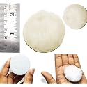DIY Crafts 20 Pcs, 1" inch Fur Felt Pad Only, Fur Felt Pad Only Hook Loop For Cerium Oxide Backing Nut Wool Polisher Polishing Clean Buffing Bonnet for Furniture (20 Pcs, 1" inch Fur Felt Pad Only)
