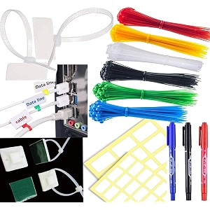 diy crafts 20 ties 50 label red marker cable ties tags colourful cable ties labels self-locking cable ties marker white labels and marker for cab20 ties 50 label red marker