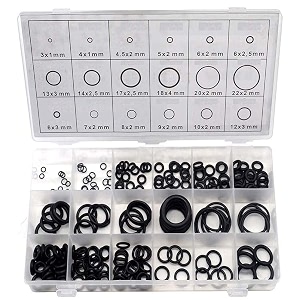 diy crafts pack of 1 kitset black multi 225 pcslot black rubber o ring assortment washer gasket sealing o-ring kit multi sizes with plastic bpack of 1 kitset black multi