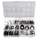 DIY Crafts Pack of 1 Kit/Set, Black Multi, 225 Pcs/lot Black Rubber O Ring Assortment Washer Gasket Sealing O-Ring Kit, Multi Sizes with Plastic B(Pack of 1 Kit/Set, Black Multi)