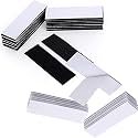DIY Crafts 50mm X 50mm, Black, 25 - Pack Upgrade Hook Loop Adhesive Tape Self - Adhesive Mounting Sticky Double-Sided Mounting Fasten Tape Interlocking Tape for Fabric (50mm X 50mm, Black)