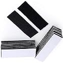 DIY Crafts 50mm X 20mm, Black, 25 - Pack Upgrade Hook Loop Adhesive Tape Self - Adhesive Mounting Sticky Double-Sided Mounting Fasten Tape Interlocking Tape for Fabric (50mm X 20mm, Black)