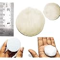 DIY Crafts 25 Pcs, 1" inch Fur Felt Pad Only, Fur Felt Pad Only Hook Loop For Cerium Oxide Backing Nut Wool Polisher Polishing Clean Buffing Bonnet for Furniture (25 Pcs, 1" inch Fur Felt Pad Only)