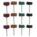 DIY Crafts Pack Of 12 Pcs, Shade No # 5, 25Mm Abrasive Wheel Buffing Polishing DI (Pack Of 12 Pcs, Shade No # 5)
