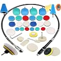 DIY Crafts +With 2xFelt 2xFur 2xBacking Pad, 3"inch, 15x Mini DIY Kit 1-3"inch Cones Choice 1-7"inch Wool Polishing Wheel Point Mandrel Tight Area Detailing (+With 2xFelt 2xFur 2xBacking Pad, 3"inch)