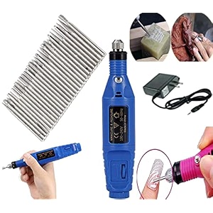 diy crafts 30 pcs diamond burr 1x pc mini hand drill electric pen shape drill metal polishing machine with adjustable speed drill 30 pcs diamond burr 1x pc mini hand drill